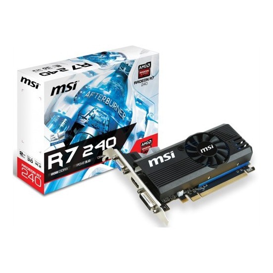 MSI Amd Radeon R7 240 2GB 128Bit DDR3 (DX12) PCI-E 3.0 Ekran Kartı (R7 240 2GD3 LPV1)
