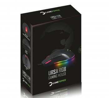 GAMEPOWER URSA RGB 10000 DPI GAMING MOUSE USB SİYAH